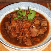 Red-Cooked Pork with Dried Octopus -  八爪鱼红烧肉