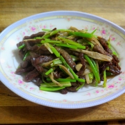 Beef with Pickled Lotus Root